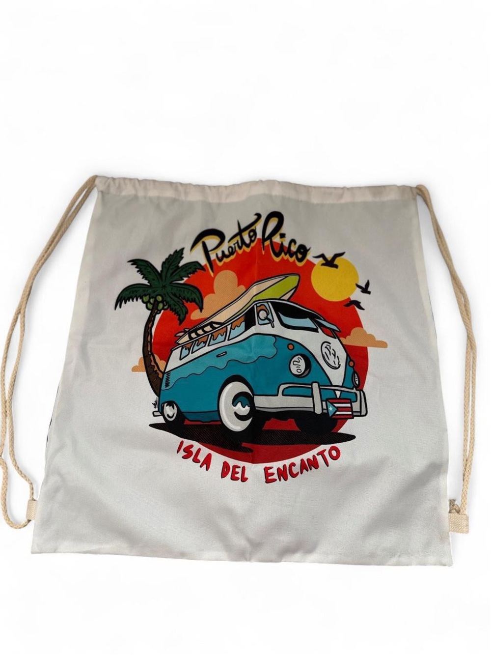 Puerto Rico VW Drawstring Bag